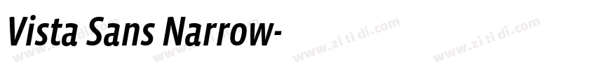 Vista Sans Narrow字体转换